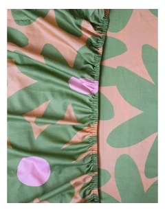 Marlo Apricot Fitted Sheet - Single