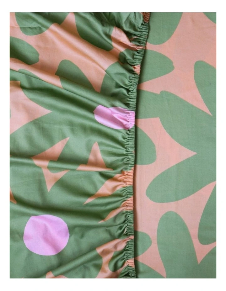 Marlo Apricot Fitted Sheet - Single image 1