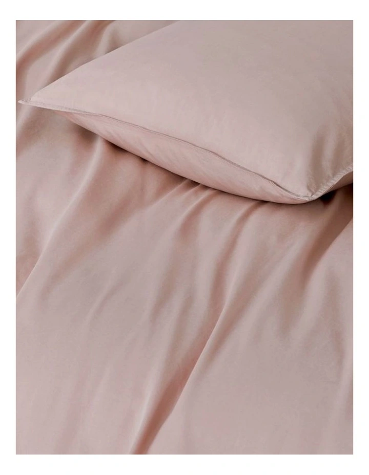 GIOIA CASA Vintage Washed Cotton Standard Pillowcases in Pink 2 Pack image 3