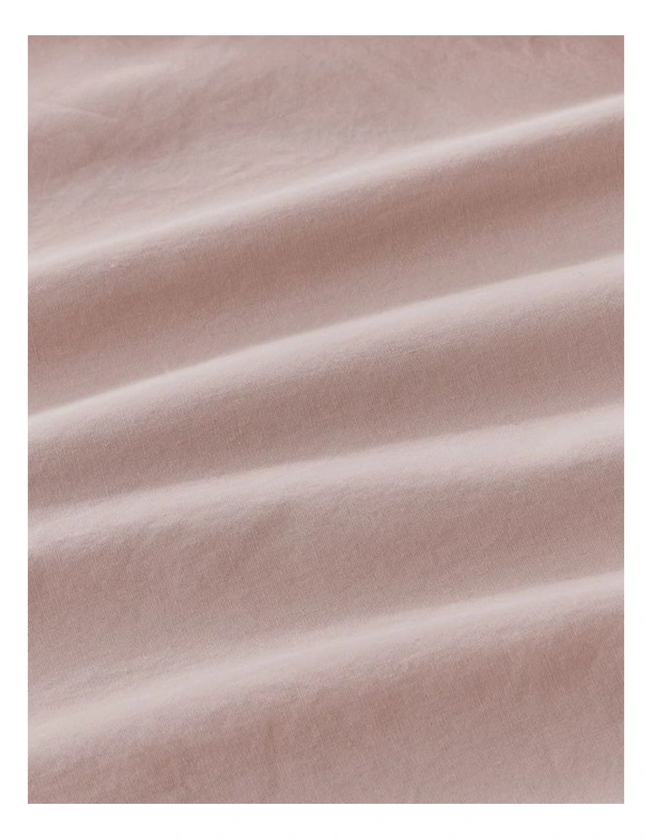 GIOIA CASA Vintage Washed Cotton Standard Pillowcases in Pink 2 Pack image 4