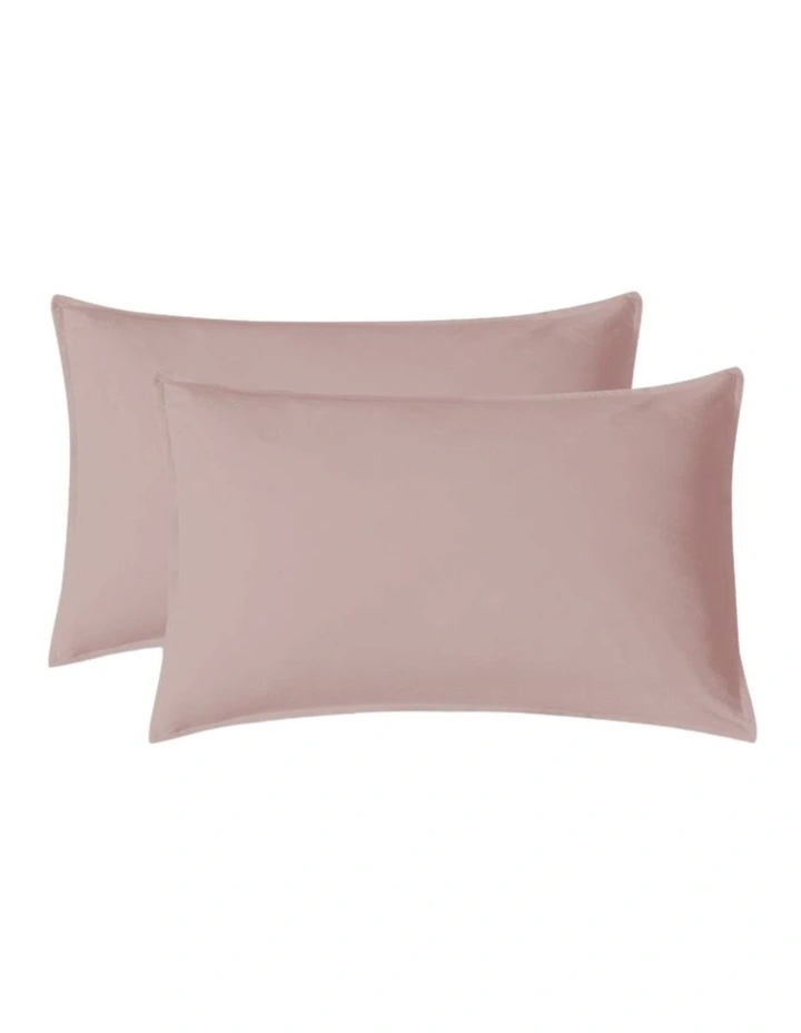GIOIA CASA Vintage Washed Cotton Standard Pillowcases in Pink 2 Pack image 6