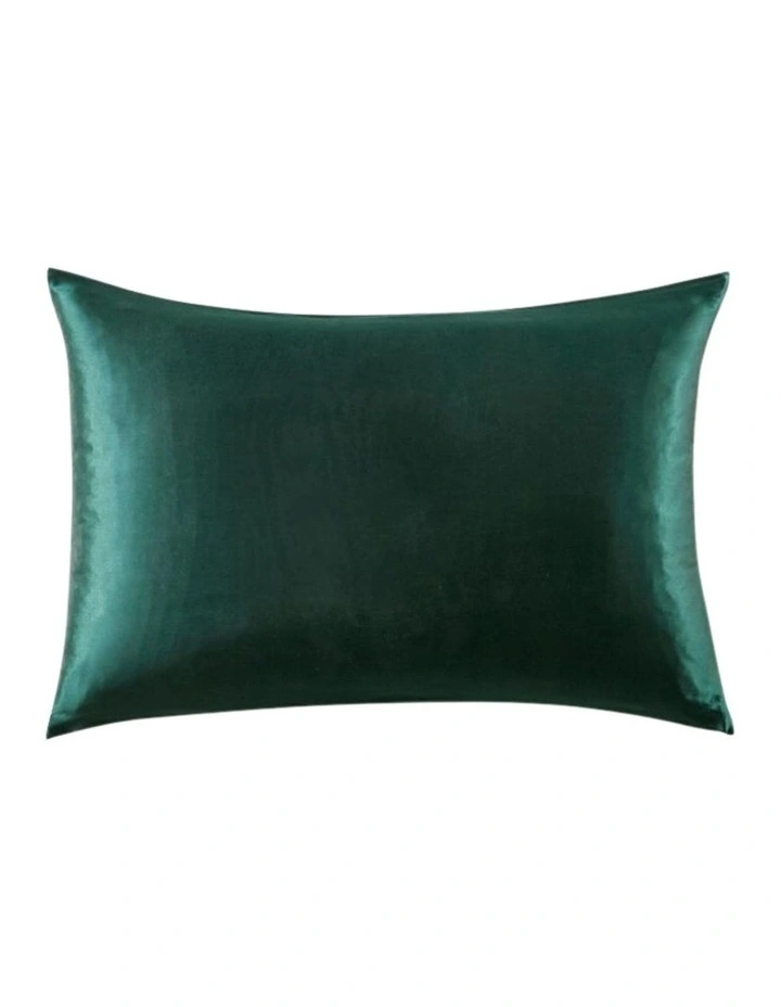 GIOIA CASA Mulberry Silk Pillowcase in Emerald Green image 1