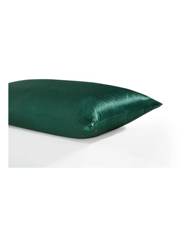 GIOIA CASA Mulberry Silk Pillowcase in Emerald Green image 2
