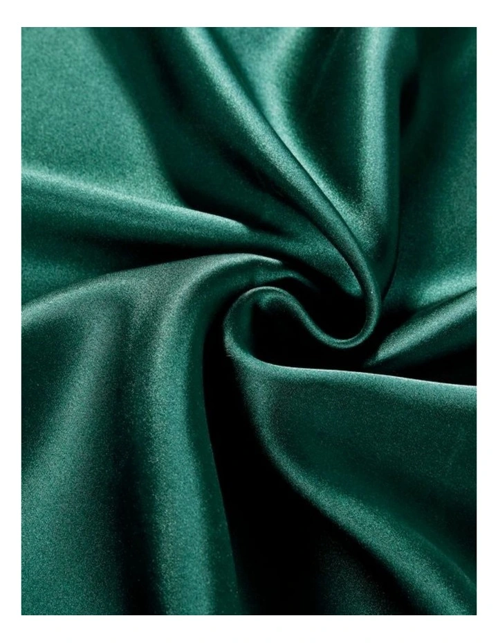 GIOIA CASA Mulberry Silk Pillowcase in Emerald Green image 3