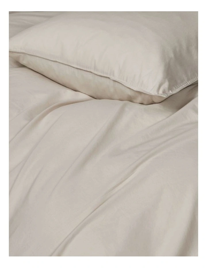GIOIA CASA Vintage Washed Cotton Standard Pillowcases in Natural 2 Pack image 3