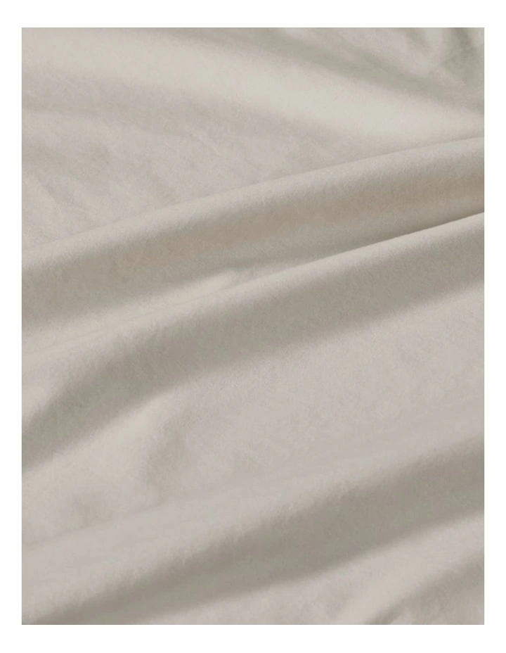 GIOIA CASA Vintage Washed Cotton Standard Pillowcases in Natural 2 Pack image 4
