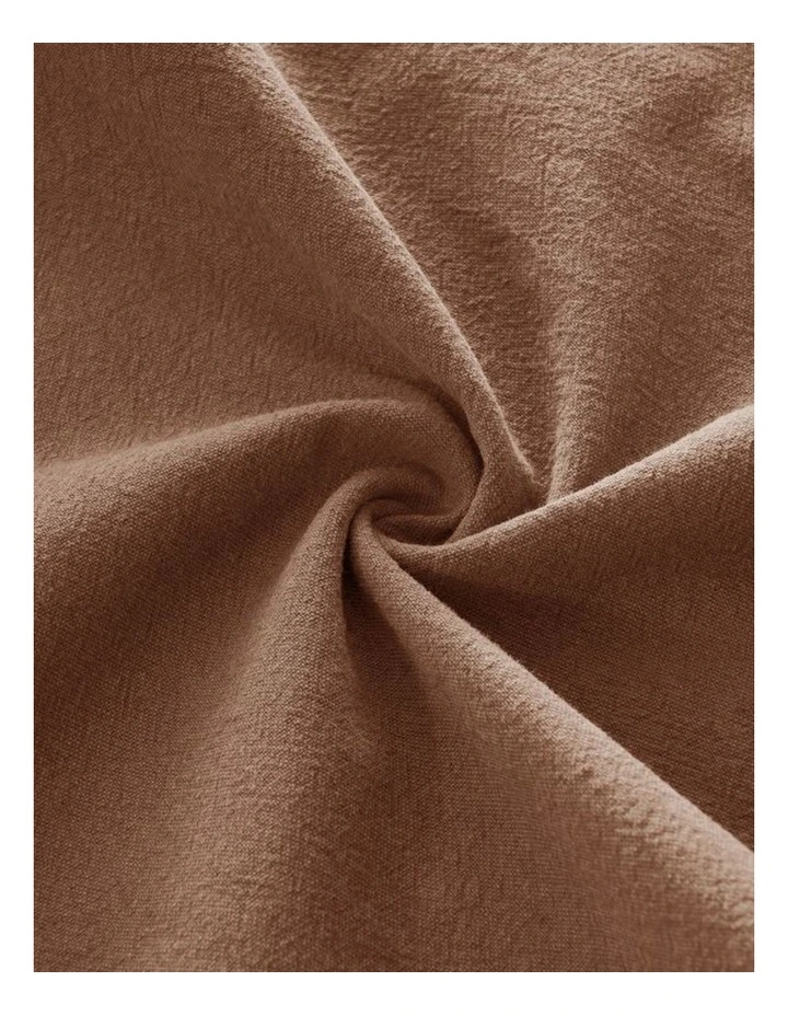 GIOIA CASA Linen-Cotton European Pillowcases in Cocoa Brown 2 Pack image 5