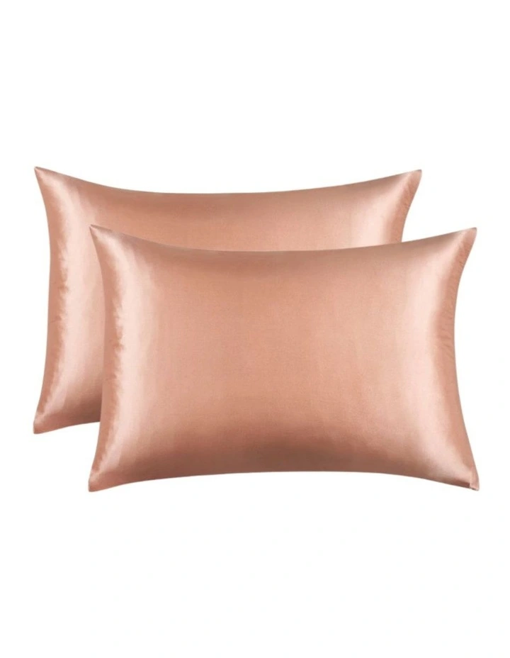 GIOIA CASA Mulberry Silk Pillowcases in Copper 2 Pack image 1
