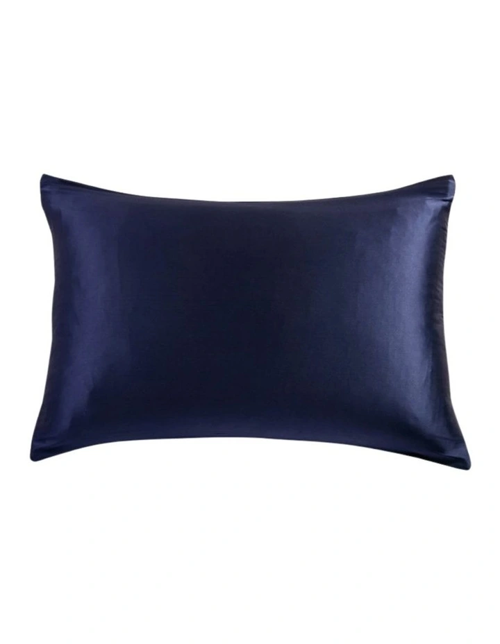GIOIA CASA Mulberry Silk Pillowcase in Navy Blue image 1