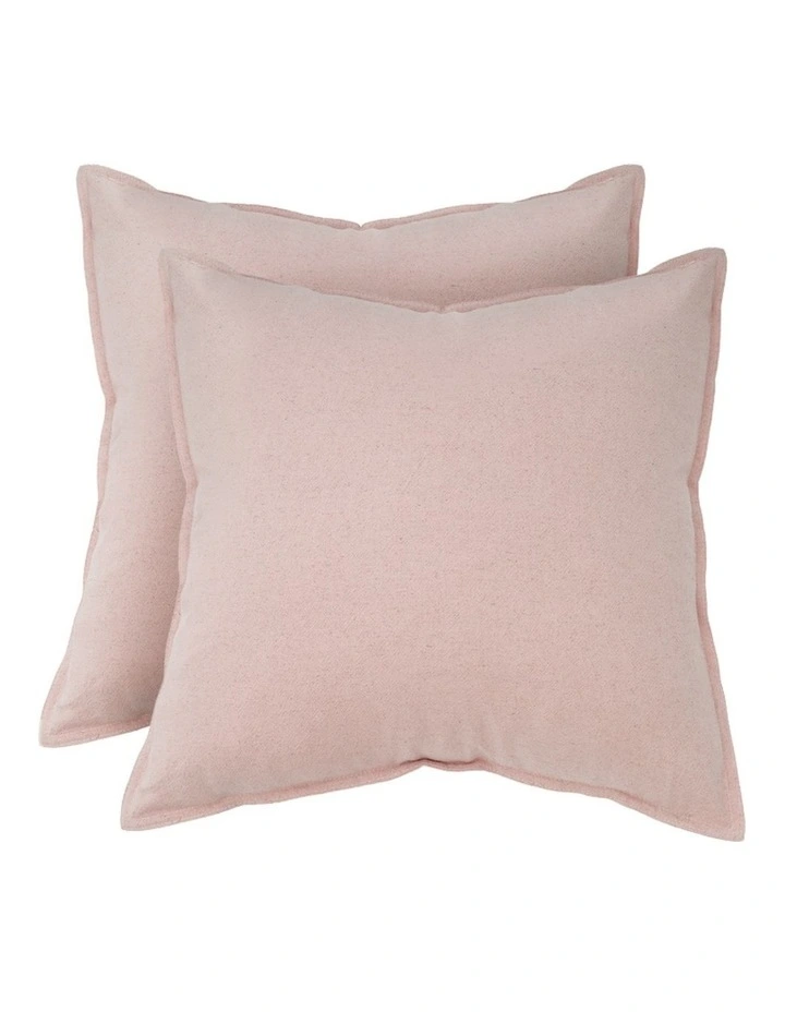 GIOIA CASA Linen-Cotton European Pillowcases in Pink 2 Pack image 1