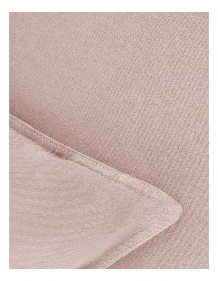 GIOIA CASA Linen-Cotton European Pillowcases in Pink 2 Pack image 4