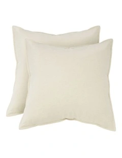 GIOIA CASA Linen-Cotton European Pillowcases in Linen 2 Pack