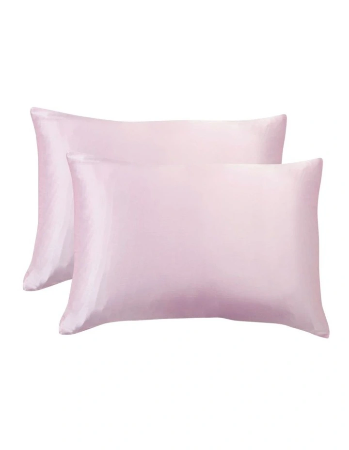 GIOIA CASA Mulberry Silk Pillowcases in Pink 2 Pack image 1