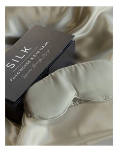 Silver Nights Silk Pillowcase & Eye Mask Pack