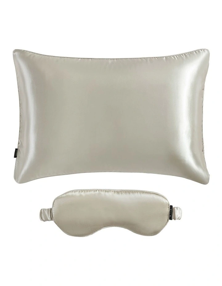 Silver Nights Silk Pillowcase & Eye Mask Pack image 3