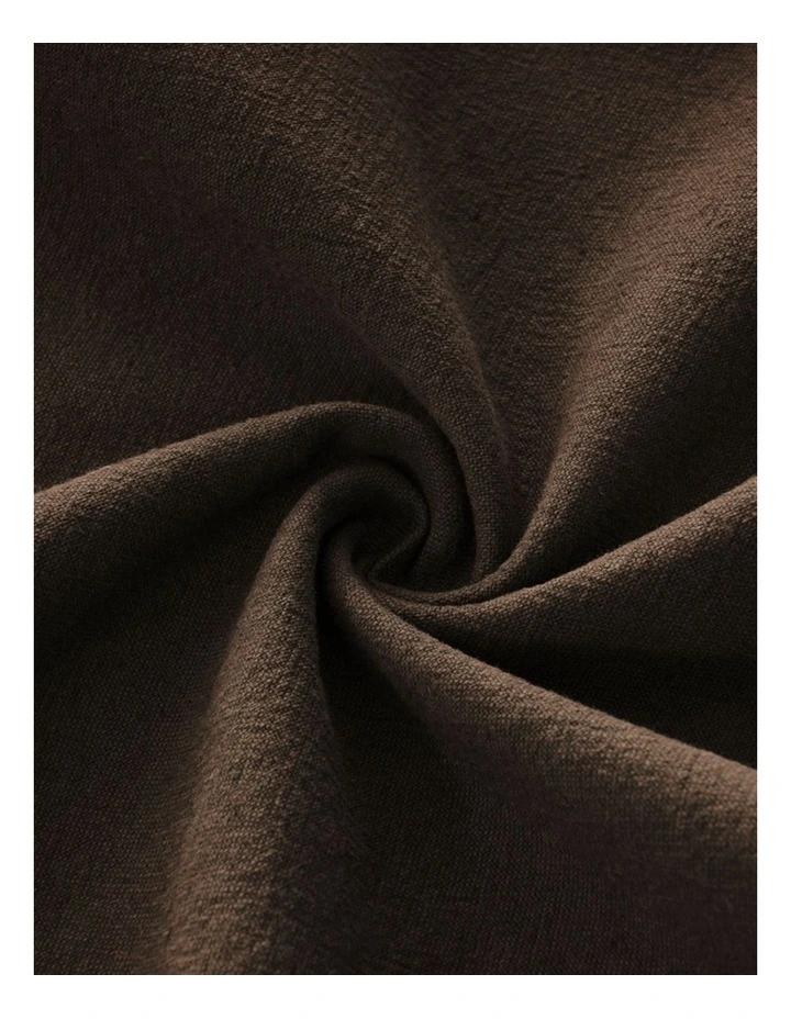 GIOIA CASA Linen-Cotton European Pillowcases in Dark Brown 2 Pack image 5