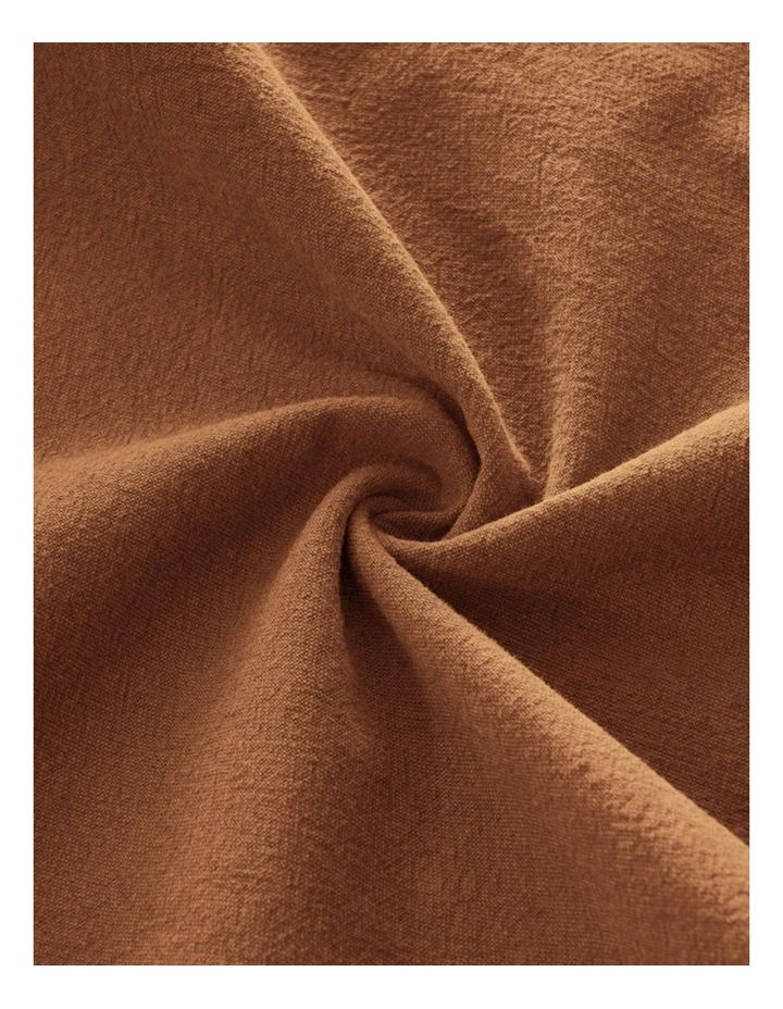 GIOIA CASA Linen-Cotton European Pillowcases in Terracotta 2 Pack image 4