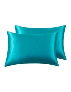 GIOIA CASA Mulberry Silk Pillowcases in Teal 2 Pack
