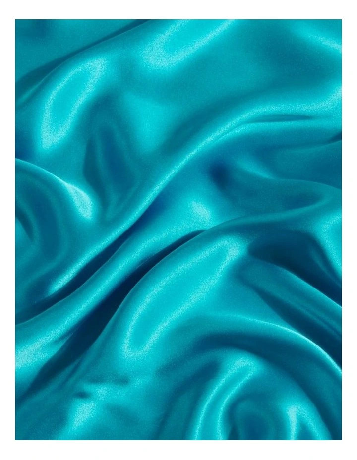 GIOIA CASA Mulberry Silk Pillowcases in Teal 2 Pack image 3