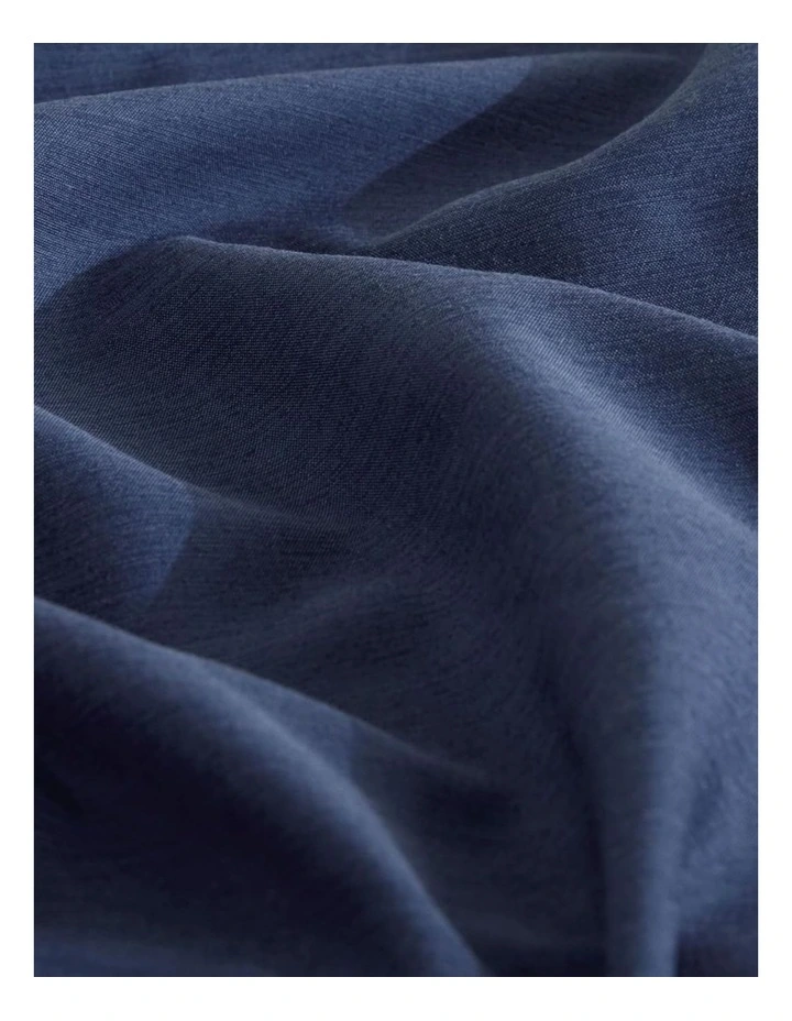 GIOIA CASA Bamboo Microfibre European Pillowcases in Navy Blue 2 Pack image 4