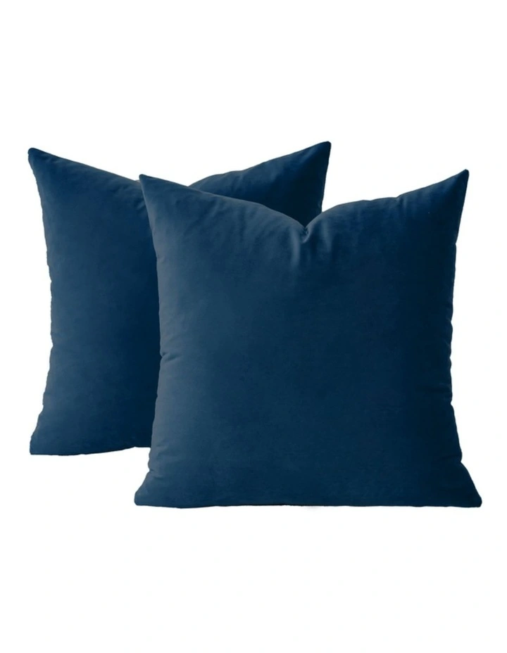 GIOIA CASA Velvet European Pillowcases in Dark Teal 2 Pack image 1
