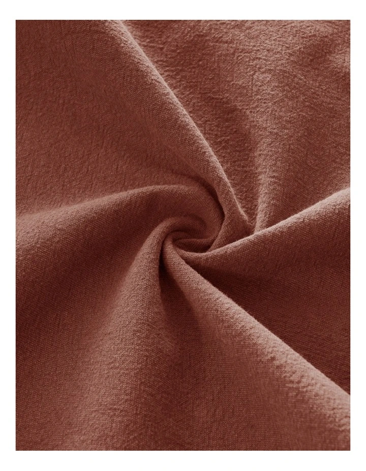 GIOIA CASA Linen-Cotton European Pillowcases in Brick 2 Pack image 2