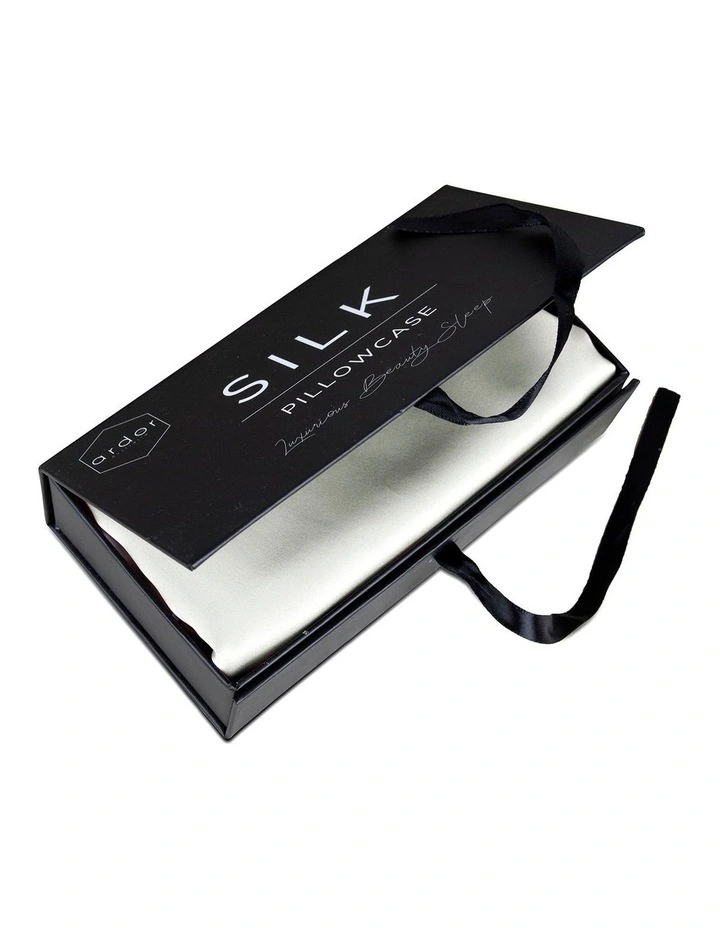 Silver Nights Silk Pillowcase image 1