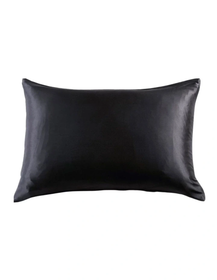 GIOIA CASA Mulberry Silk Pillowcase in Black image 1