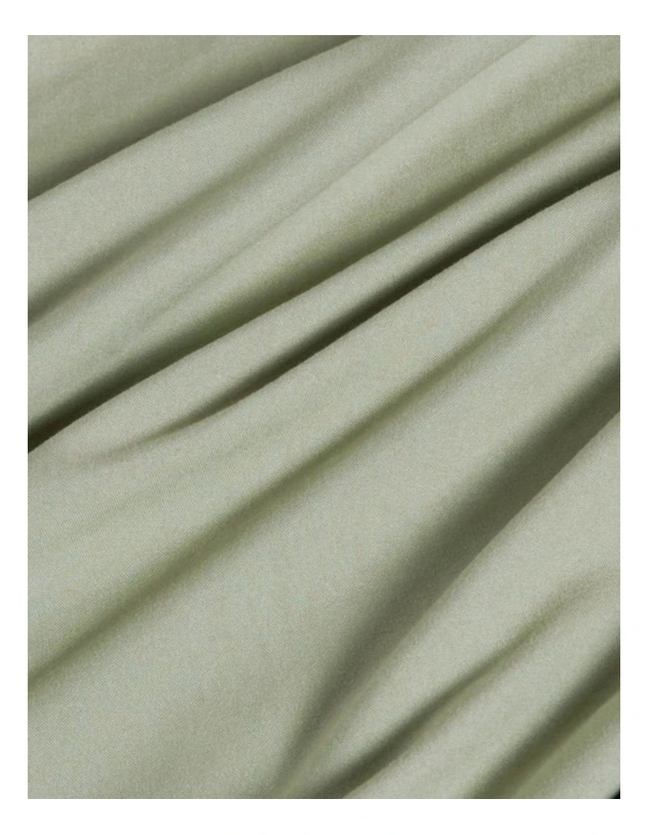 CleverPolly Vintage Washed Microfibre European Pillowcases in Eucalypt 2 Pack image 2