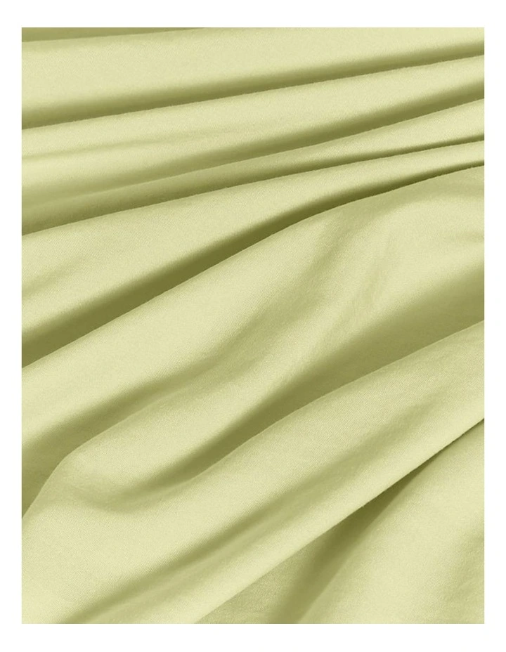 CleverPolly Vintage Washed Microfibre European Pillowcases in Lemon 2 Pack image 2