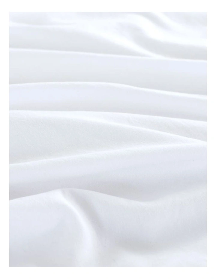 CleverPolly Vintage Washed Microfibre European Pillowcases in White 2 Pack image 3