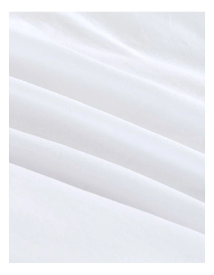 CleverPolly Vintage Washed Microfibre European Pillowcases in White 2 Pack image 4
