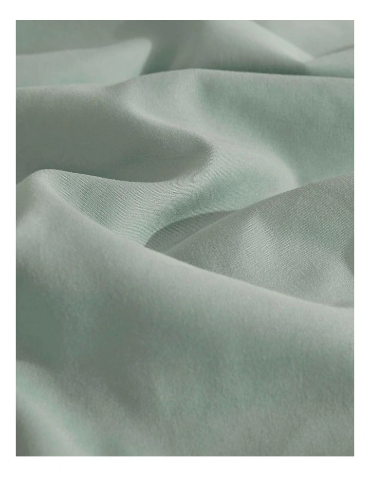 CleverPolly Vintage Washed Microfibre European Pillowcases in Sage 2 Pack image 3