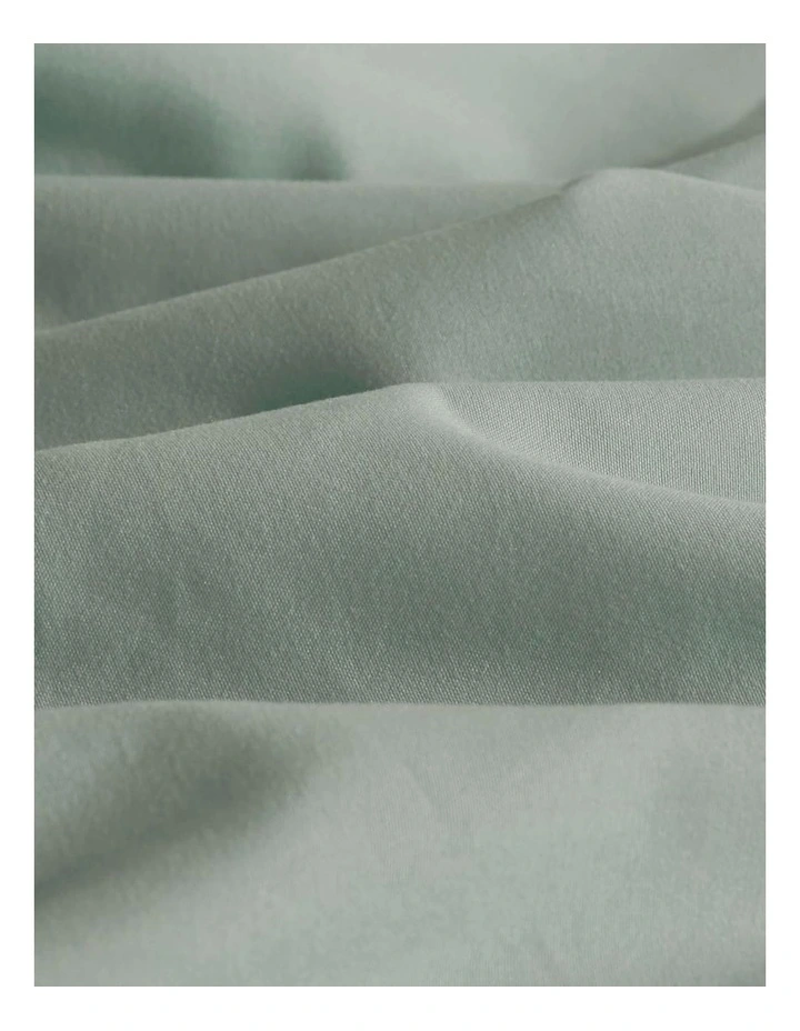CleverPolly Vintage Washed Microfibre European Pillowcases in Sage 2 Pack image 4