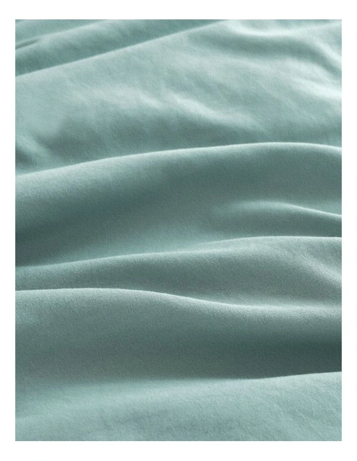 CleverPolly Vintage Washed Microfibre King Pillowcases in Seafoam 2 Pack image 4