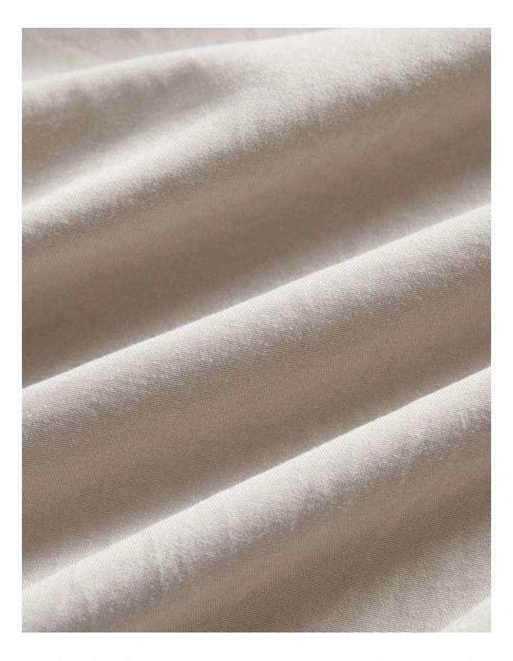 CleverPolly Vintage Washed Microfibre Standard Pillowcases in Linen 2 Pack image 4