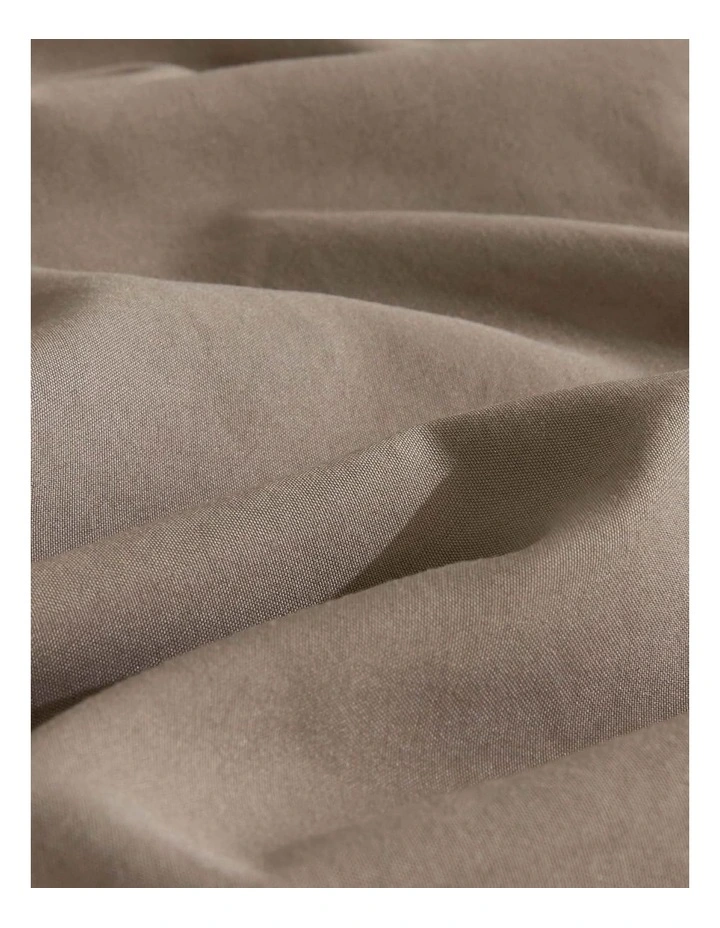 CleverPolly Vintage Washed Microfibre Standard Pillowcases in Truffle 2 Pack image 4