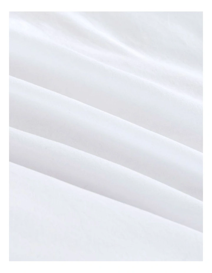 CleverPolly Vintage Washed Microfibre Standard Pillowcases in White 2 Pack image 5