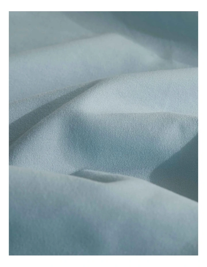 CleverPolly Vintage Washed Microfibre Standard Pillowcases in Blue 2 Pack image 4