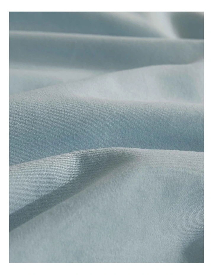 CleverPolly Vintage Washed Microfibre Standard Pillowcases in Blue 2 Pack image 5