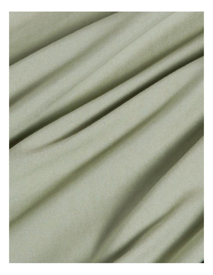 CleverPolly Vintage Washed Microfibre Standard Pillowcases in Eucalypt 2 Pack image 4