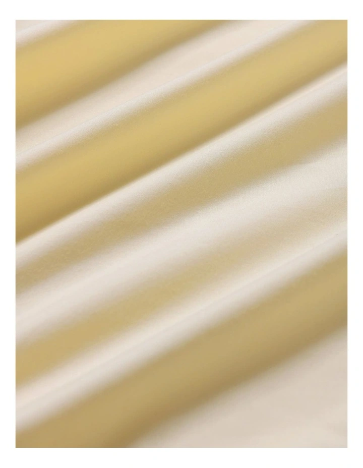 Dreamaker 300TC Cotton Percale Combo Fitted Sheet Set in Butter Yellow image 5