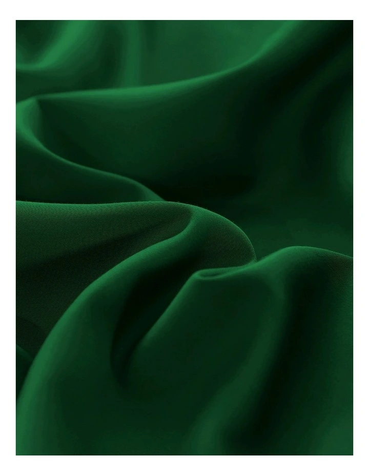 Serene 400TC Bamboo Cotton Sateen Fitted Sheet Set in Eden Green image 2