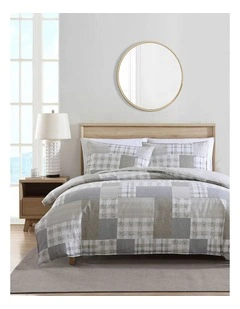 Clements Quilt Cover Set  in Beige