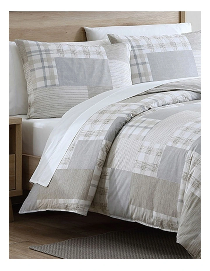Clements Quilt Cover Set  in Beige image 4