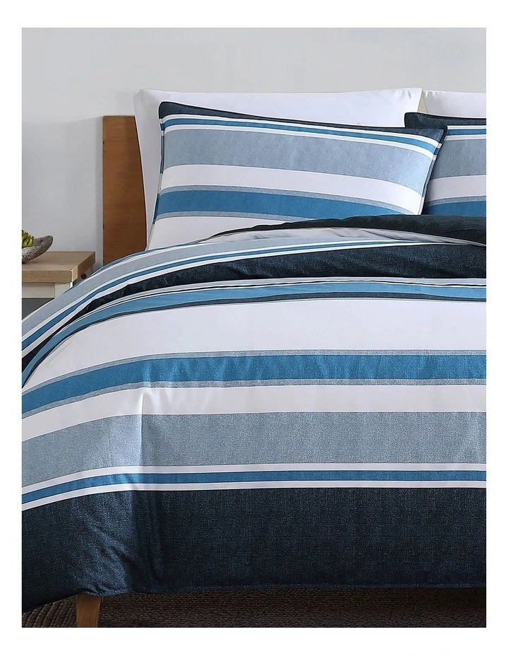 Westport Quilt Cover Set in Navy image 2