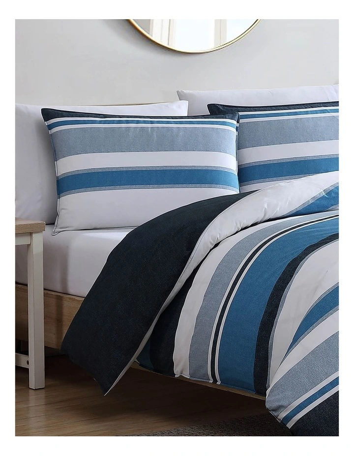Westport Quilt Cover Set in Navy image 4
