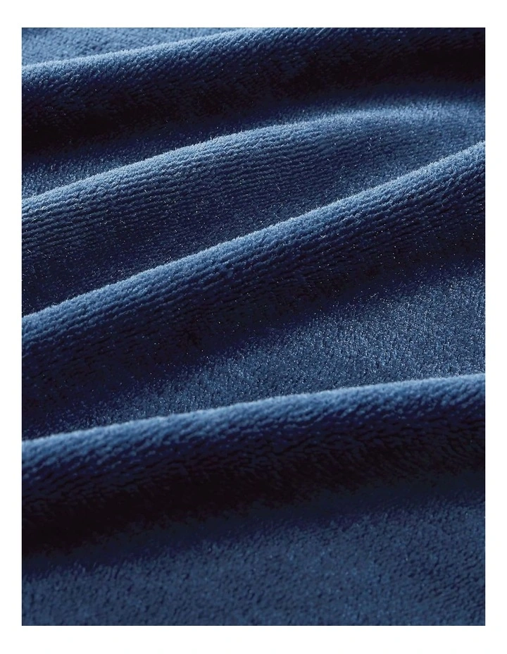 GIOIA CASA Teddy Sherpa Reversible Quilt Cover Set in Navy Blue image 4