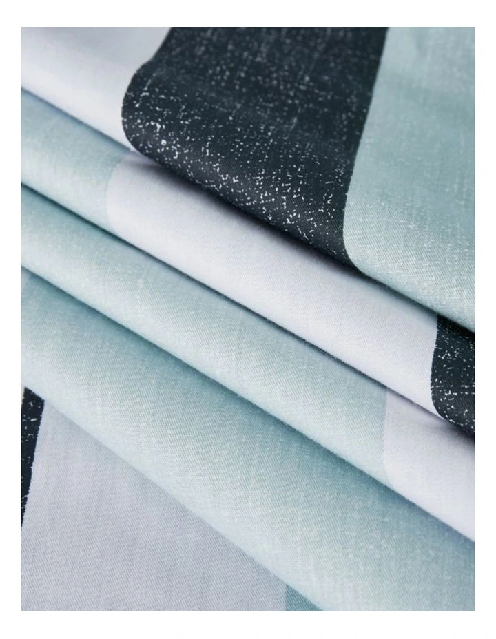 GIOIA CASA Nathan Reversible Printed Cotton Quilt Cover Set in Blue image 4