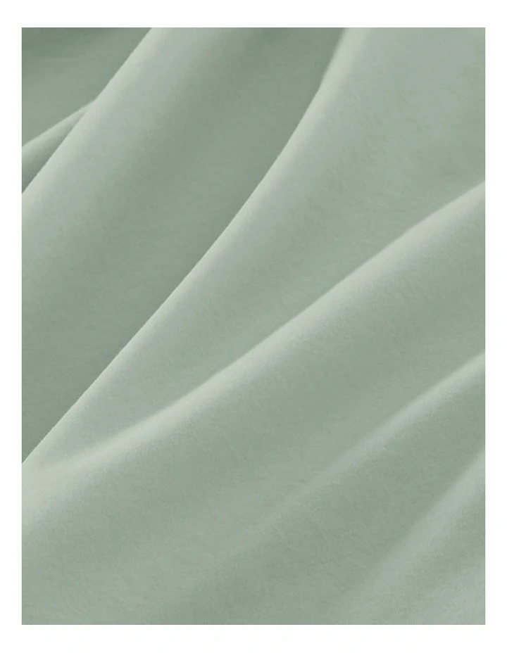 GIOIA CASA Vintage Washed Cotton Quilt Cover Set in Sage Green image 6